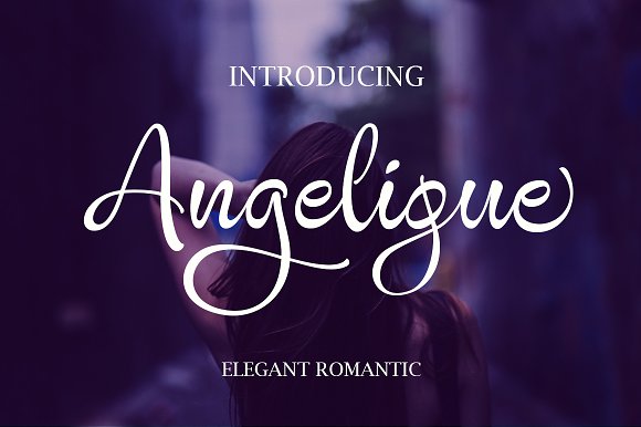 Angelique Script Handwritten Font for Elegant Branding