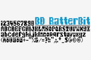 BD RatterBit: A Funky Pixel Font for Creative Printables and Handmade Labels