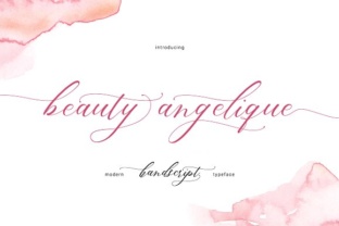 Beauty Angelique Script Handwritten Font for Elegant Branding