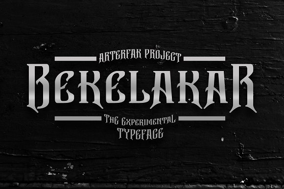 Bekelakar: A Blackletter Font for Bold Branding and Creative Design