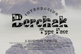 Berchak Decorative Font for Handmade Branding