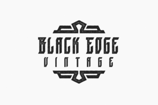 Black Edge Vintage Font for Bold, Timeless Brand Identity