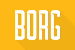 Borg Font: A Modern Geometric Display Typeface