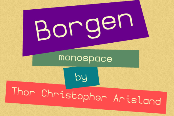 Borgen Monospace for Handmade Creators and Digital Printables