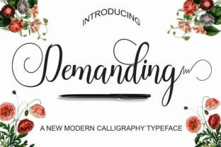 Demanding: The Script Font That Elevates Your Brand