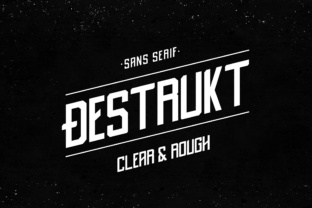 Destrukt: A Rugged-Yet-Refined Sans Serif Font