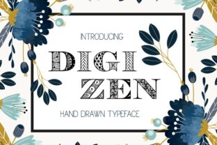 Digizen: A Decorative Font for Creative Campaigns