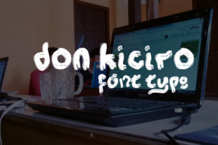 Donkiciro: A Hand Painted Brush Font for Digital Branding