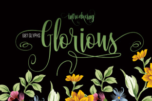Glorious: Elegant Modern Calligraphy Font for Scroll-Stopping Visuals