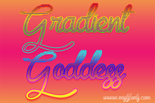 Gradient Goddess: A Funky Script Font for Real Branding