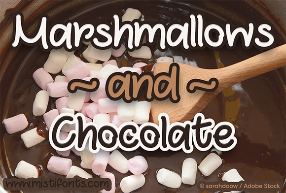 Marshmallows and Chocolate: A Script Handwritten Font for Campaign Creativity