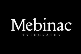 Mebinac Regular: A Serif Font for Editorial Elegance