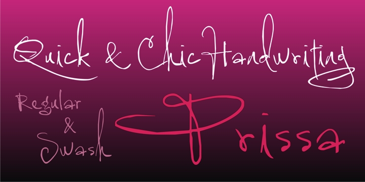 Prissa Family: A Script Handwritten Font for Creative Web Design