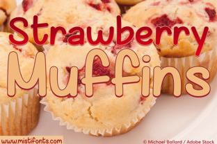 Strawberry Muffins Font for Handwritten Branding Projects